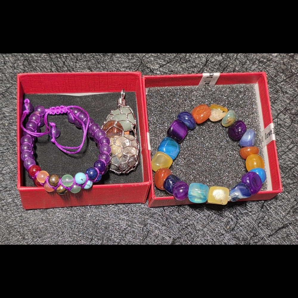 Colorful Beaded Bracelet Set